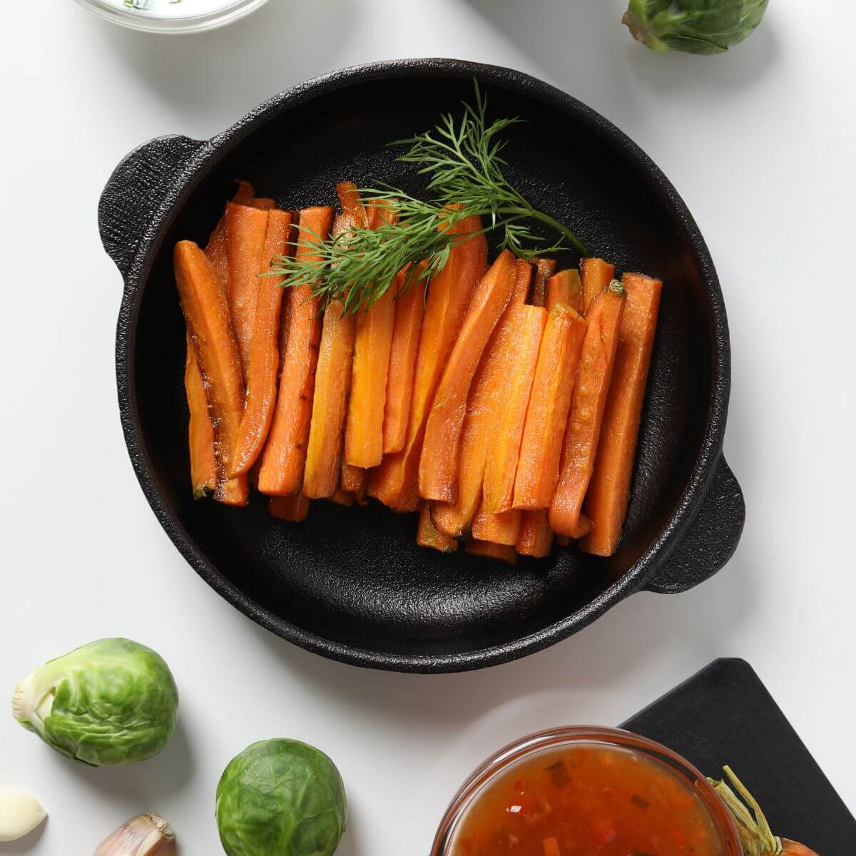 Geroosterde wortels uit de airfryer