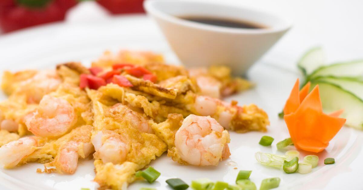 Foo Young Kinesisk omelet lavet i min airfryer