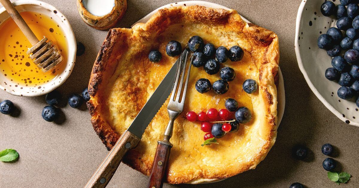 Dutch baby – luchtige ovenpannenkoek met hoge, goudbruine randen