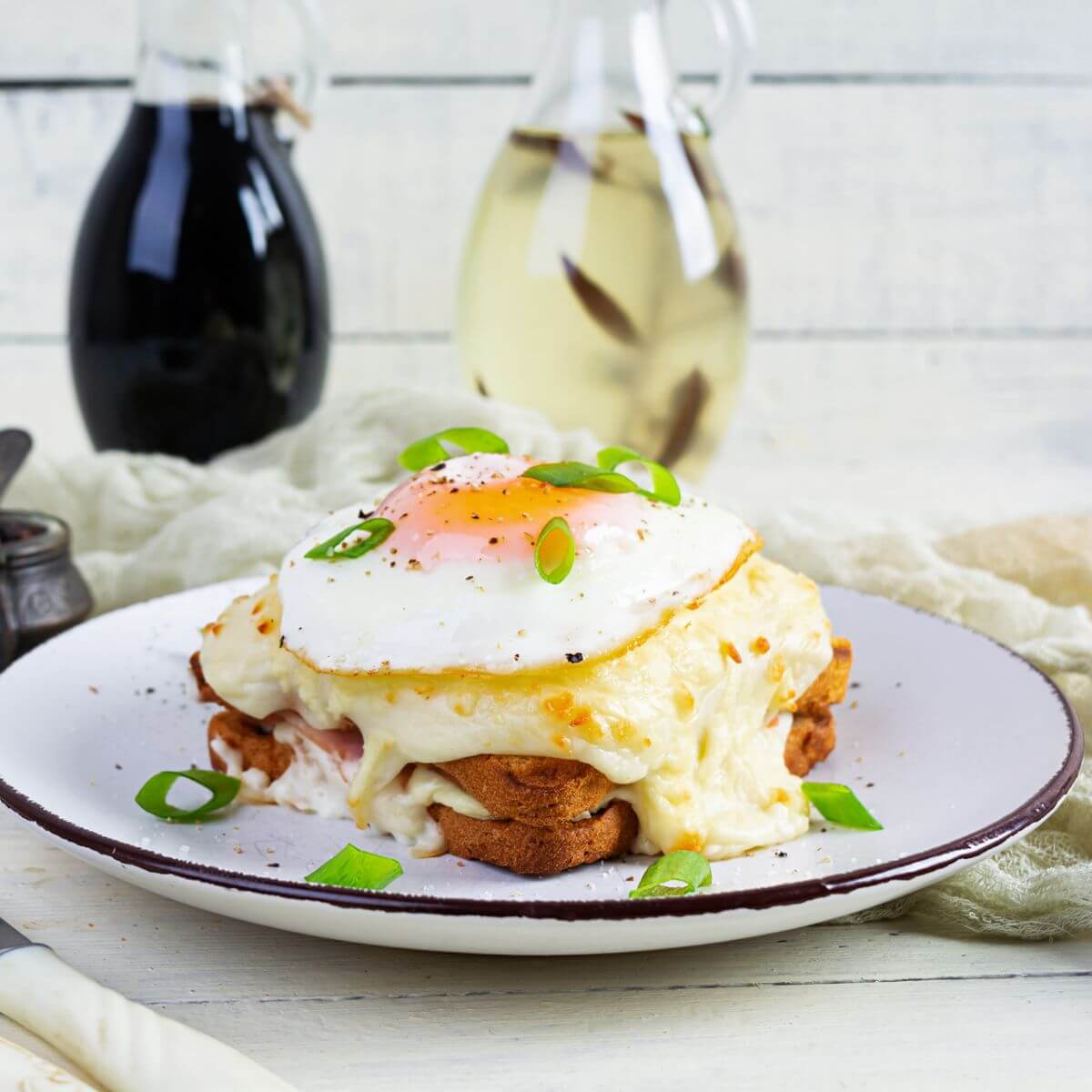 Croque madame in the air fryer