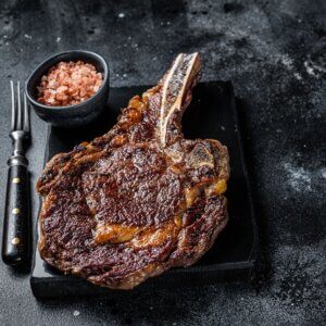 Côte de boeuf suculenta com crosta douradinha