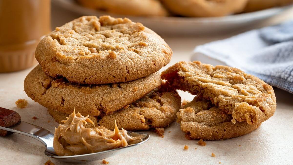 Peanut Butter Cookies airfryer version bliver sprøde