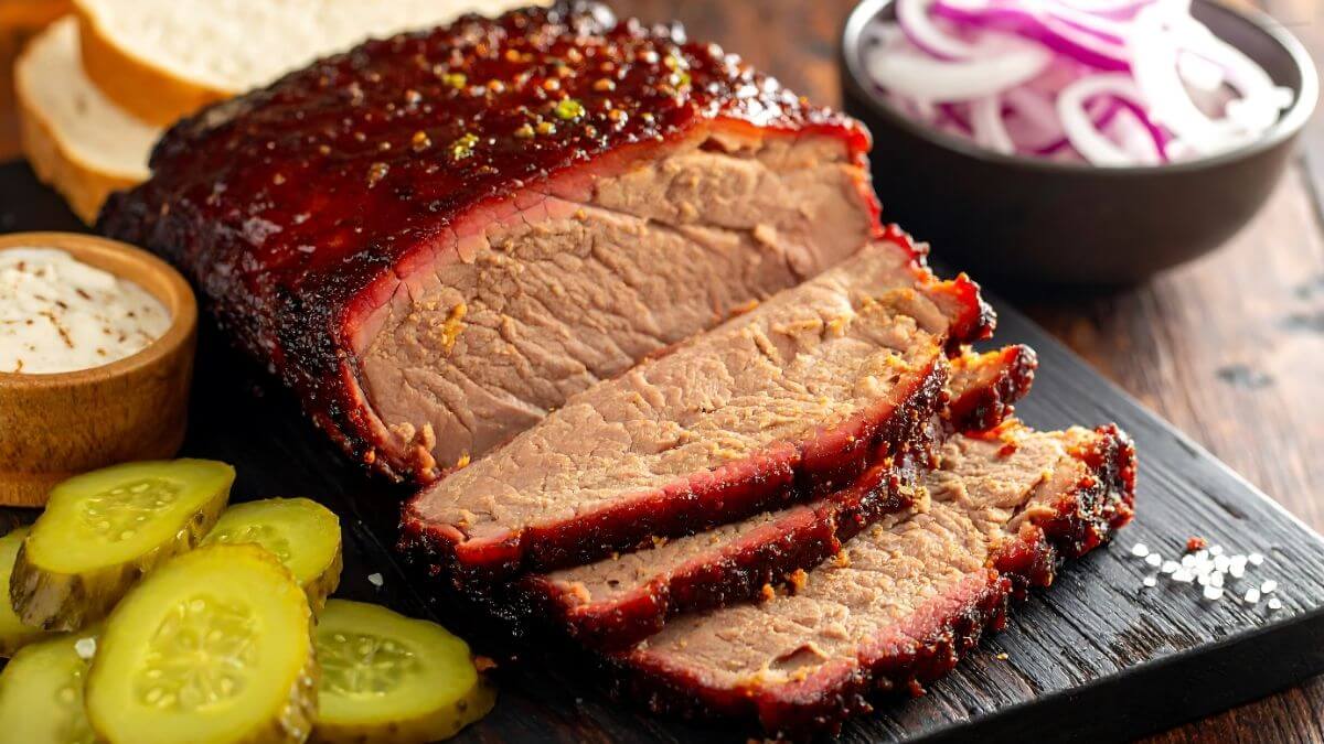 Brisket Amerikansk BBQ-klassiker, oksebryst røget