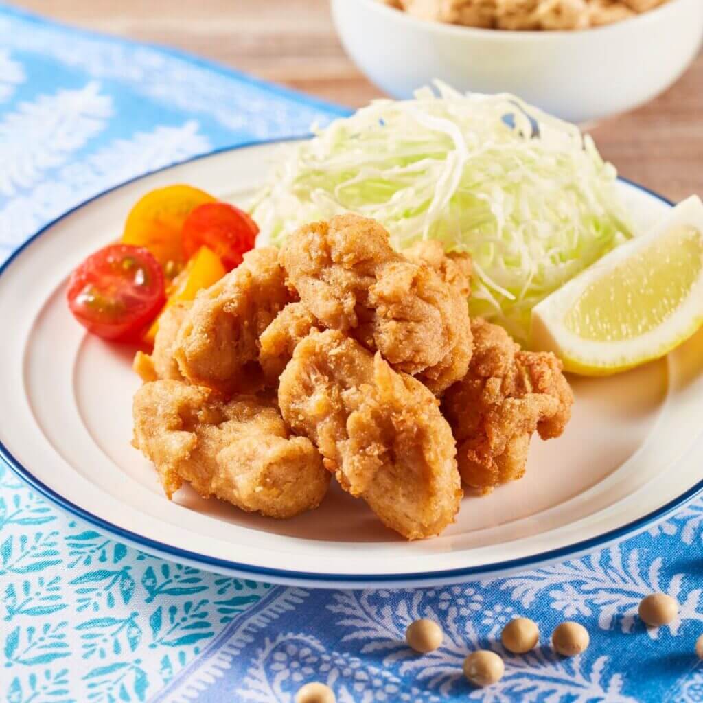 Chicken karaage, Japanese crispy fried chicken without a deep fryer