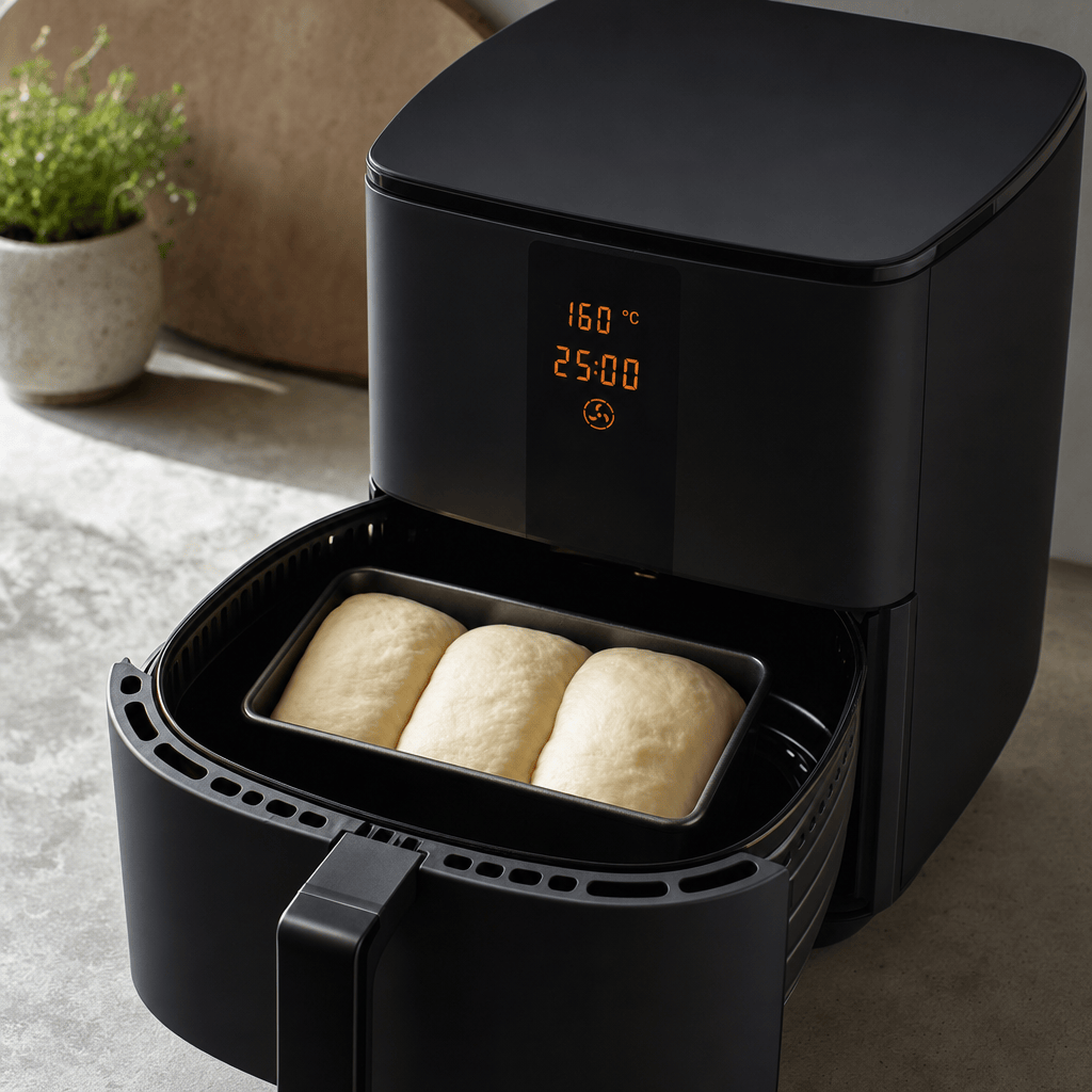 Shokupan bages ved 160 °C i min airfryer