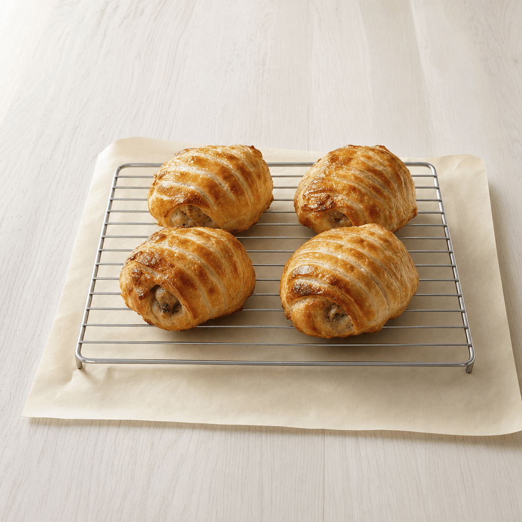 Indbagte kyllinger hviler i fem minutter efter tilberedning i min airfryer