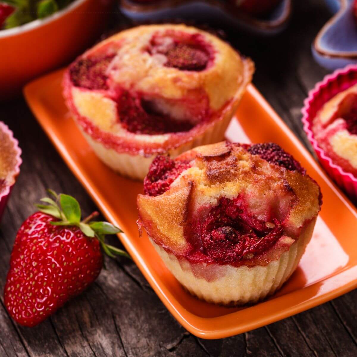 Erdbeer-Muffins im Airfryer