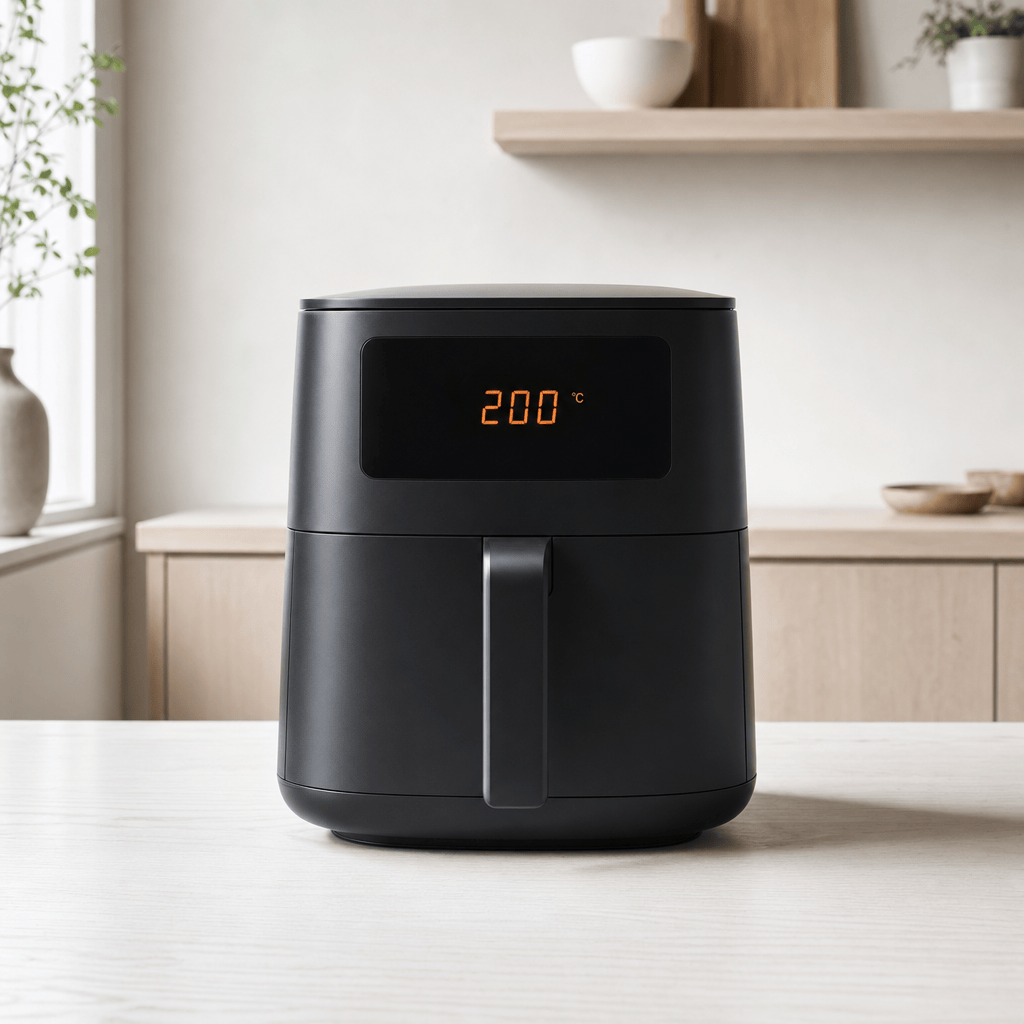 Airfryeren forvarmes til 200 grader i min airfryer
