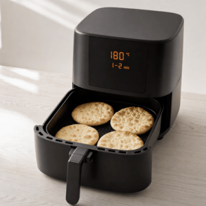 Fladbrød lunes ved 180 grader i min airfryer