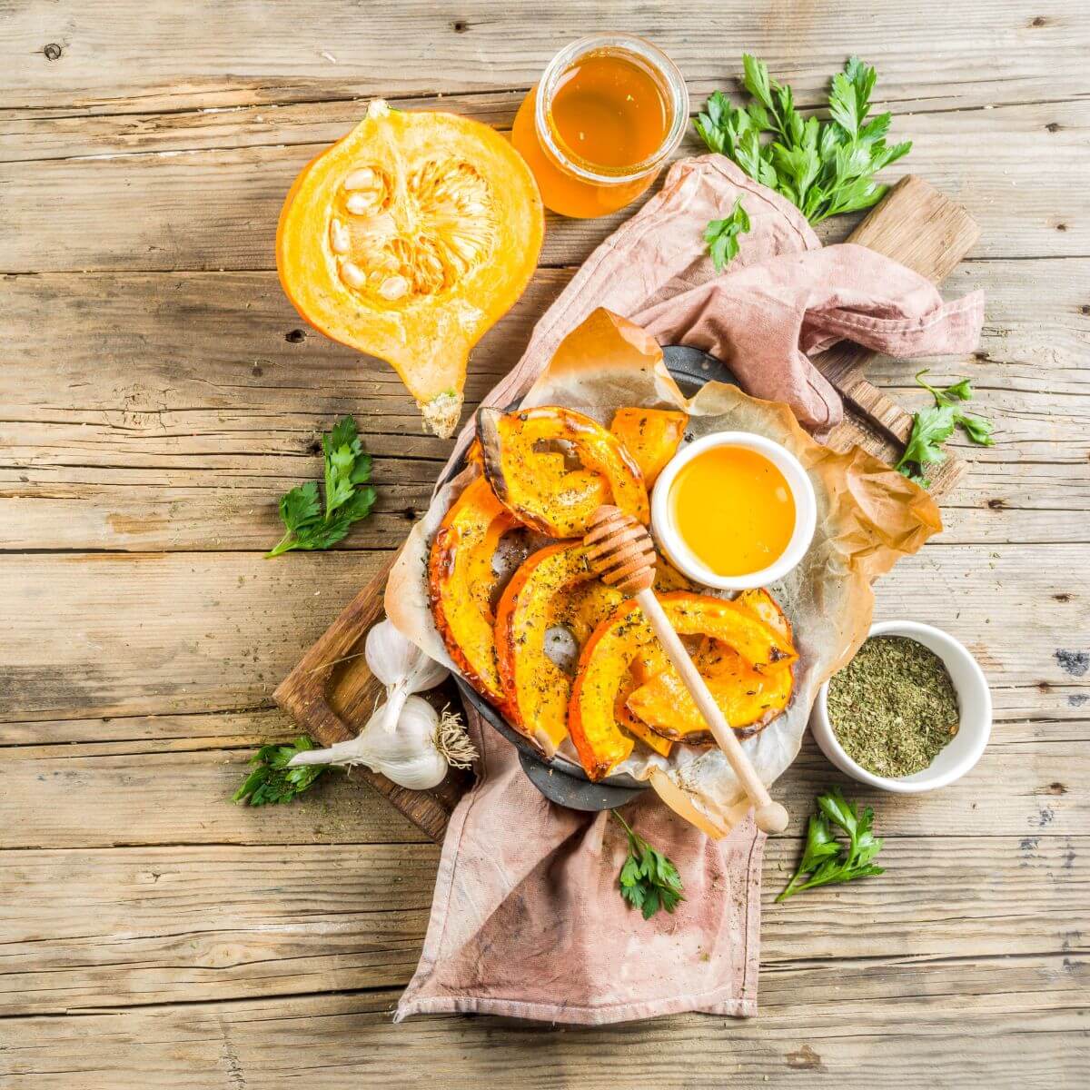Frites de potimarron à l'airfryer