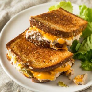 Tuna Melt Sandwich bagt i airfryer