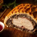 Chicken Wellington den med kylling sprød serveret