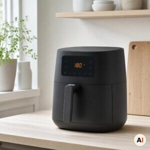 En airfryer forvarmes til 180 grader i min airfryer