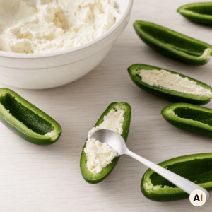 Jalapenoer fyldt med ostemasse i min airfryer-opskrift