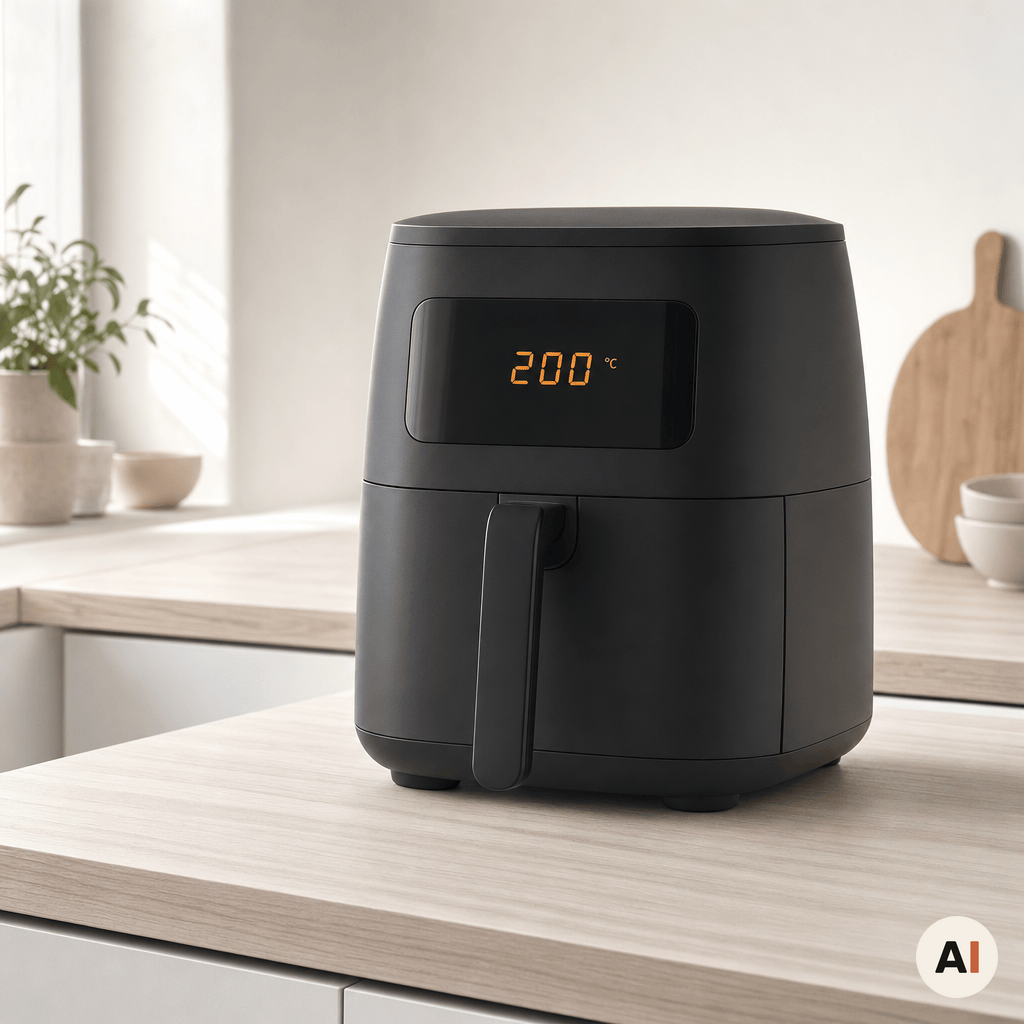 En airfryer forvarmes til 200 grader i min airfryer
