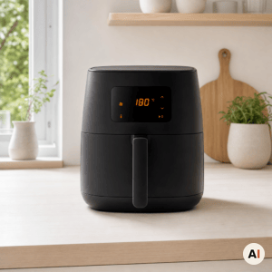Airfryeren forvarmes til 180 grader