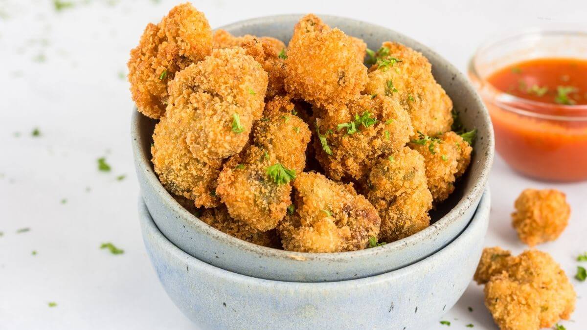 Blomkåls popcorn, sund og smagfuld grøntsagsret tilberedt i airfryer