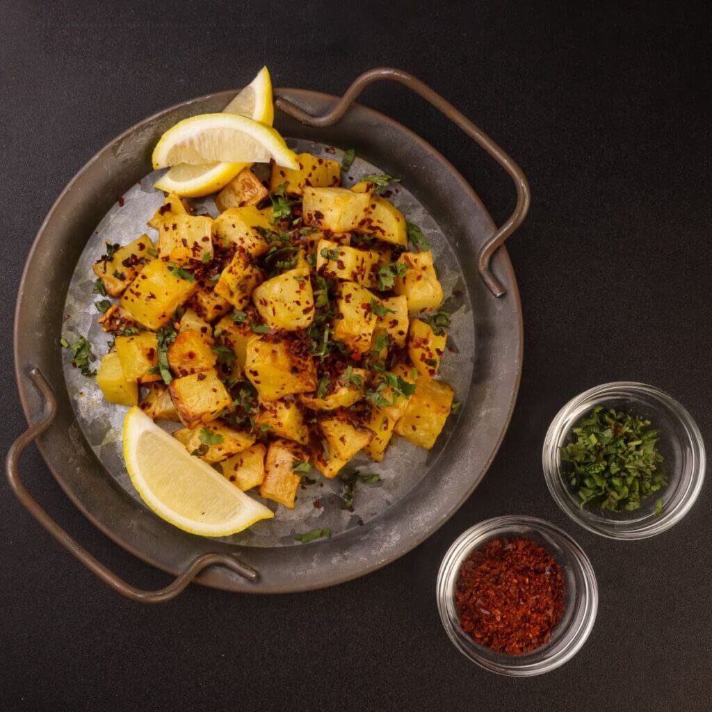 Batata Harra lavet i min airfryer