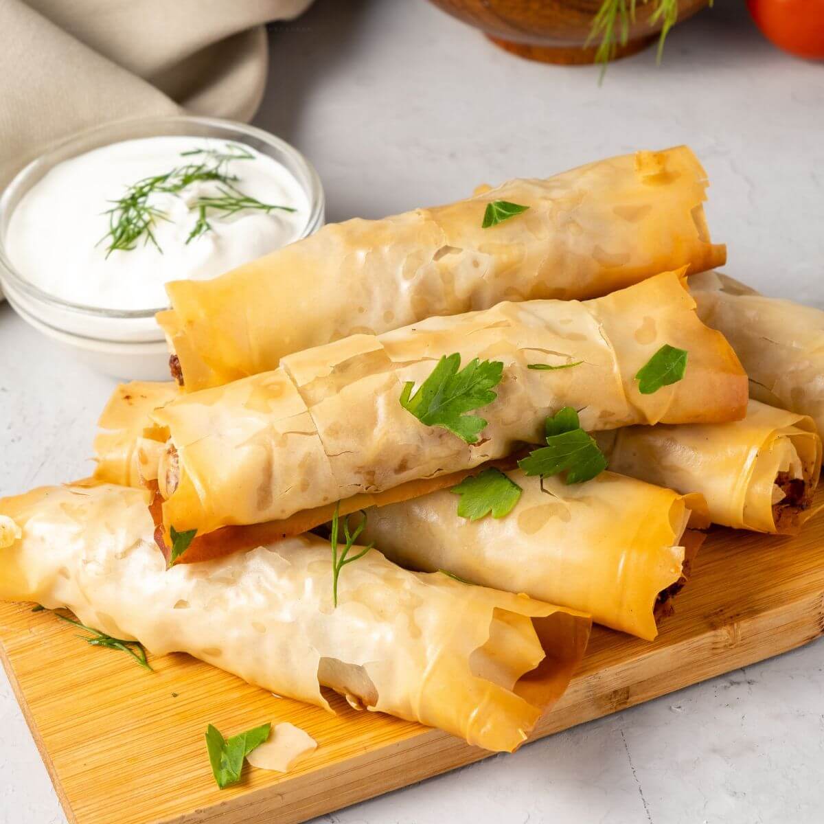 Feta ruller i airfryer