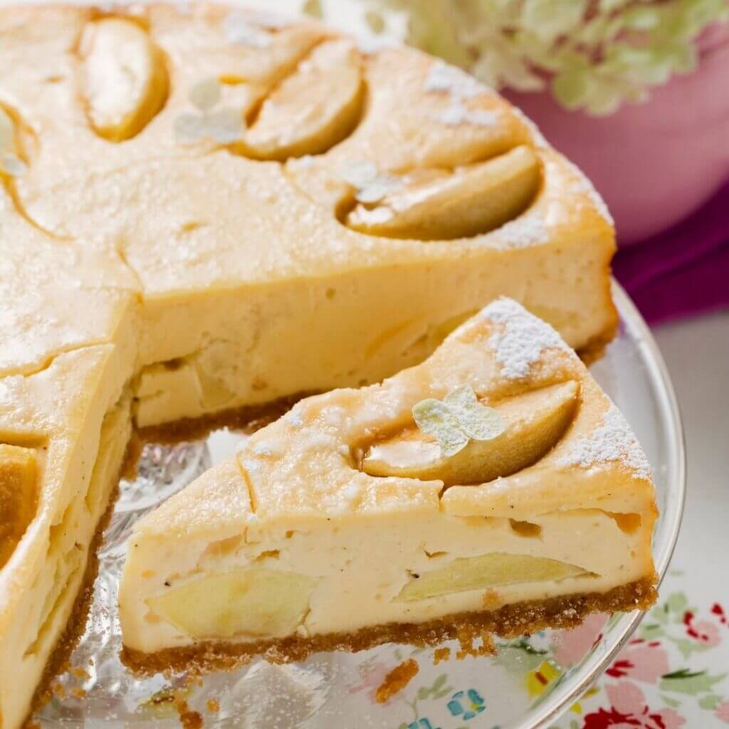 Æble cheesecake bagt i min airfryer