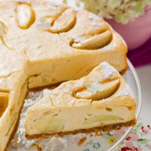 Æble cheesecake bagt i min airfryer