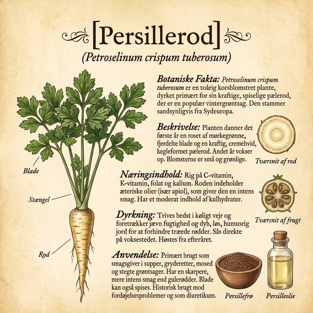Persillerod factsheet – fakta om persillerod