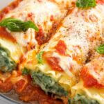cannelloni spinat ricotta og tomat sauce
