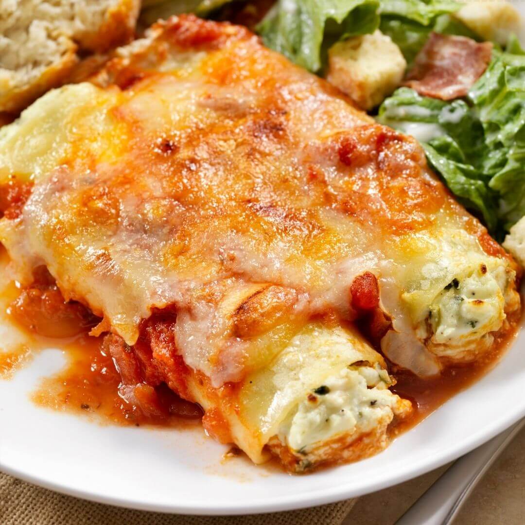 Cannelloni cu spanac și ricotta la Airfryer