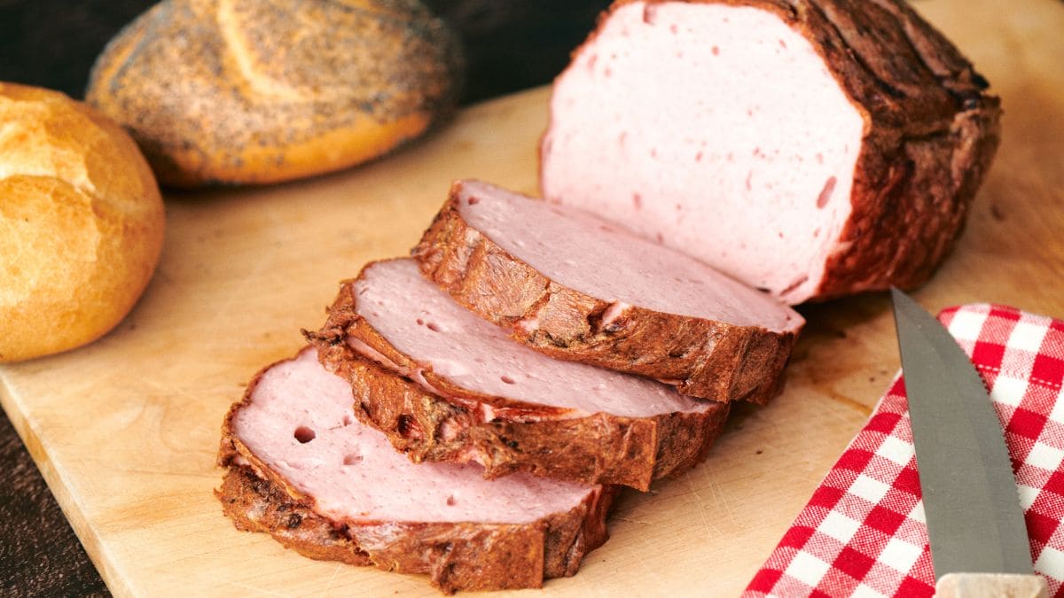 Leberkäse dorato al forno, un classico tedesco di tutti i giorni