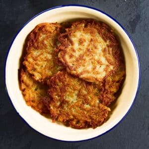 Reibekuchen cotti nella mia friggitrice ad aria