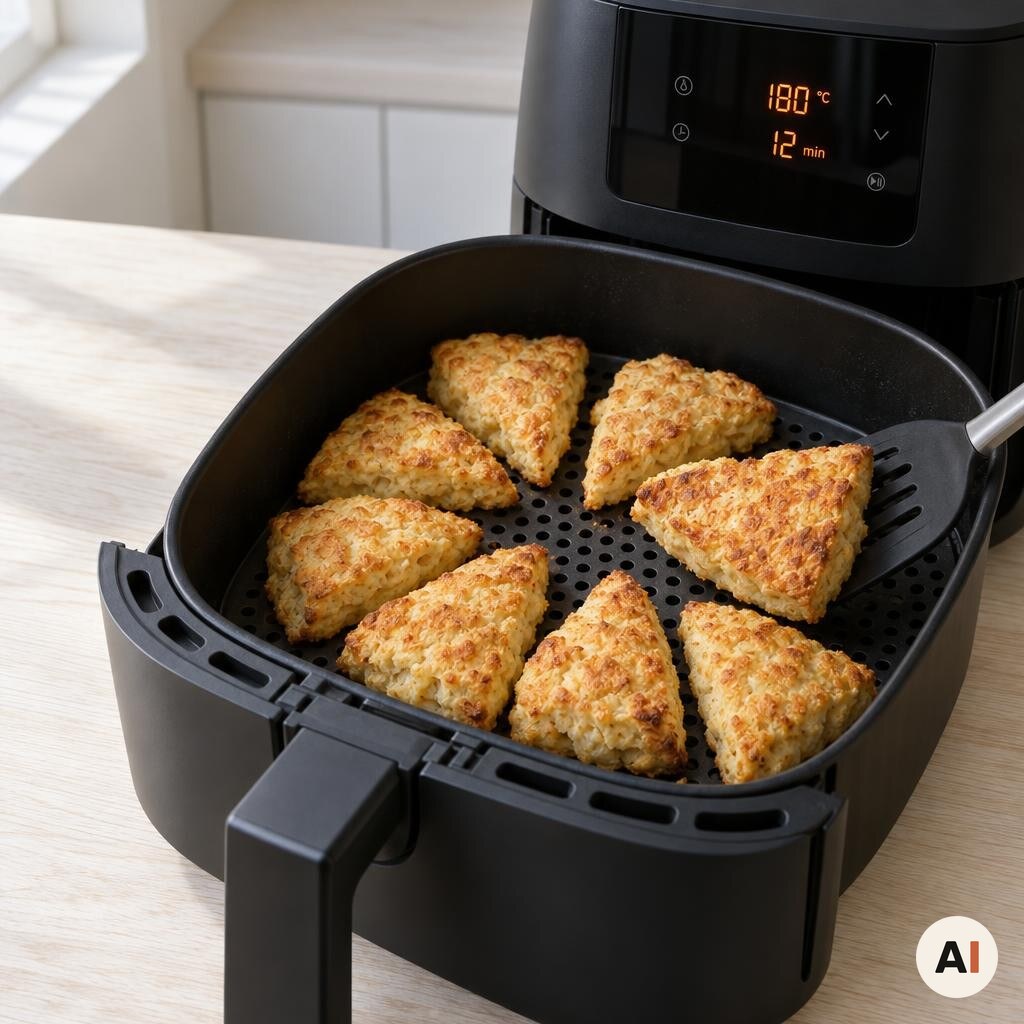 Scones bages ved 180 grader i 12 minutter i min airfryer