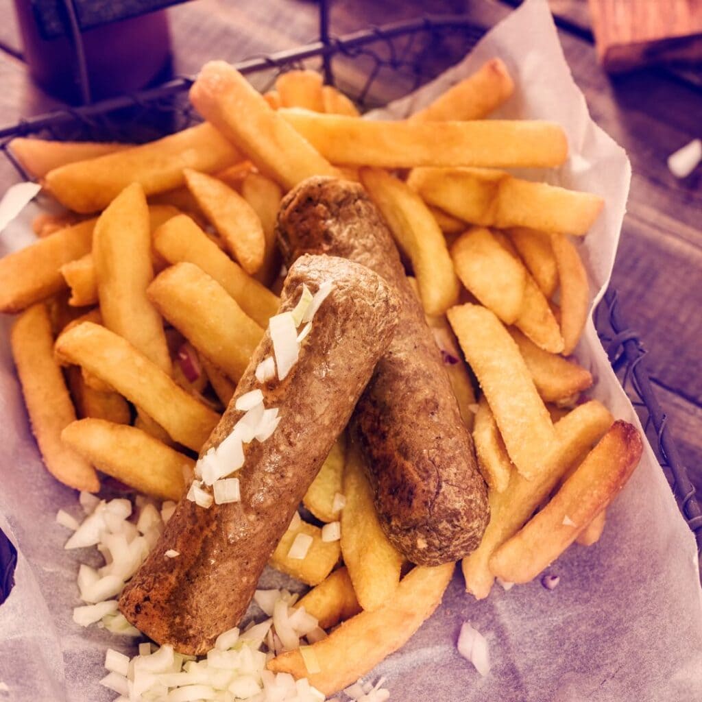 Frikandel lavet i min airfryer