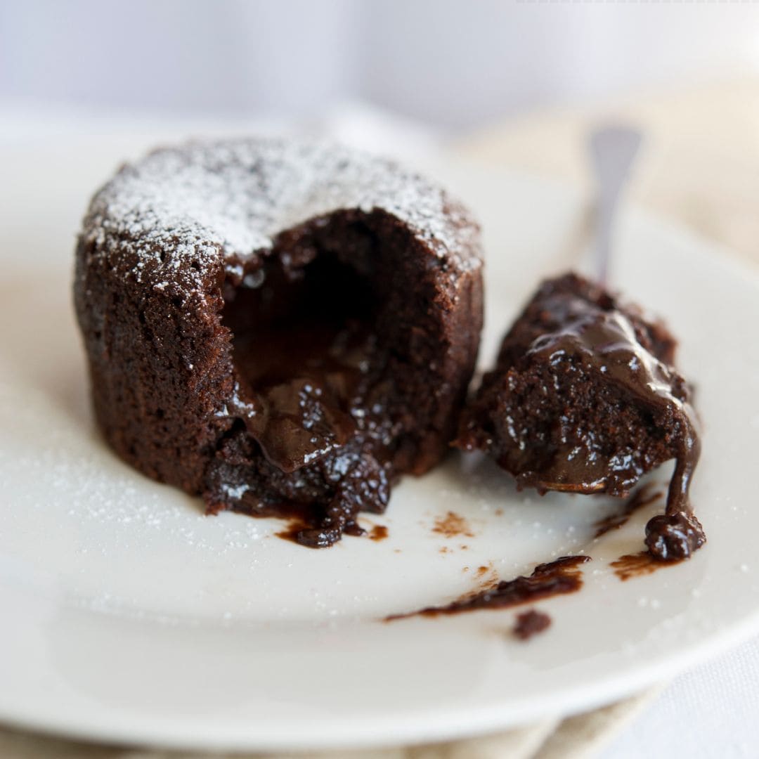 Coulant de chocolate en Airfryer