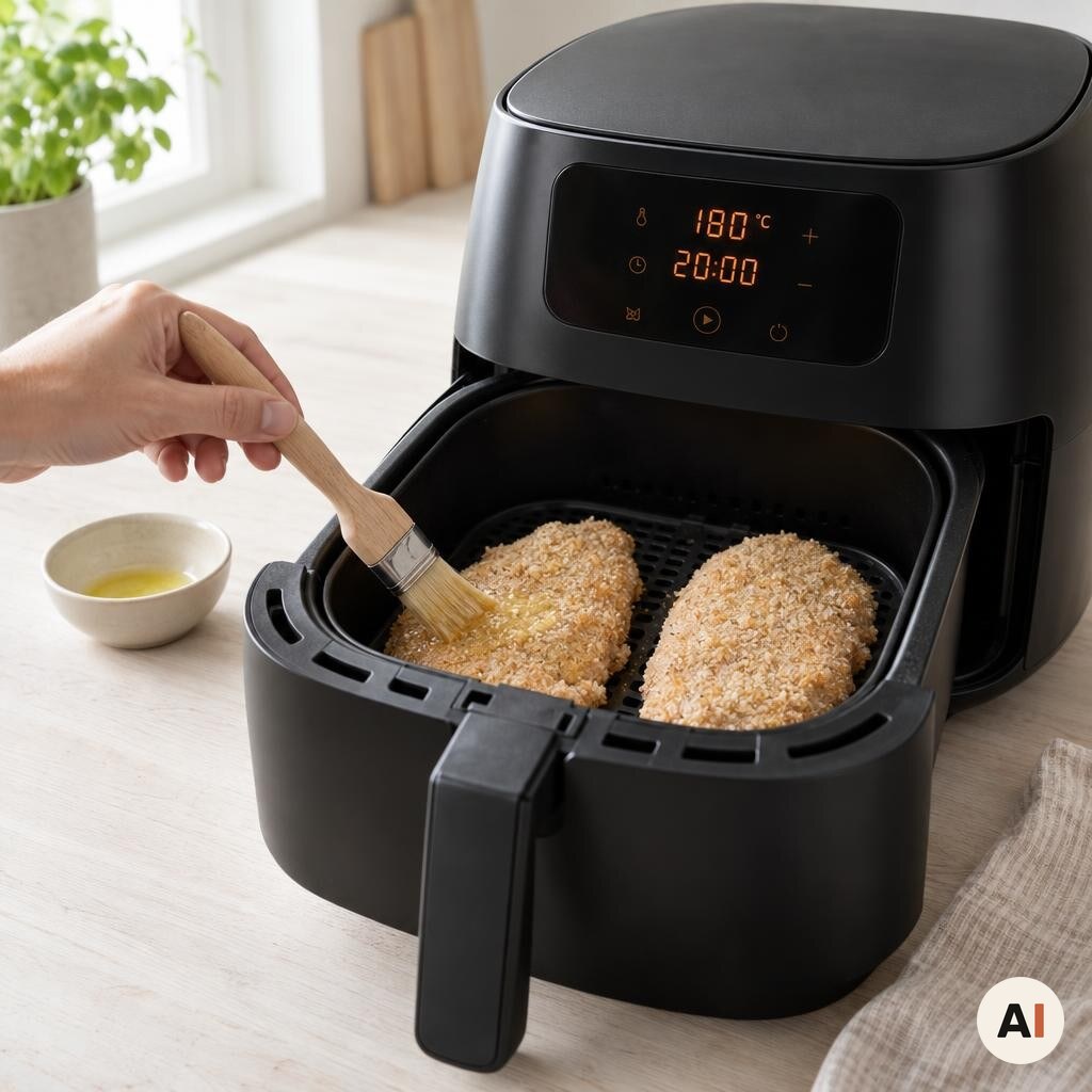 Panerede Cordon Bleu placeres i min airfryer ved 180 grader