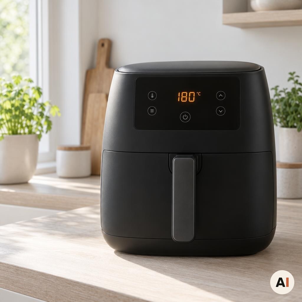 En airfryer forvarmes til 180 grader i min airfryer