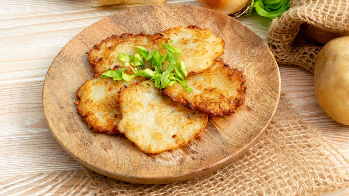 Irske kartoffelpandekager lavet af både revne og mosede kartofler.