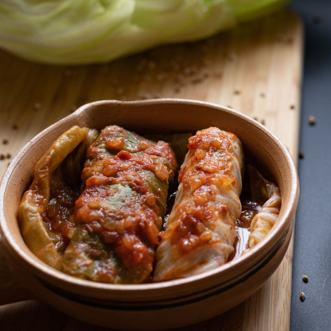 Rollitos de col ucranianos en Airfryer