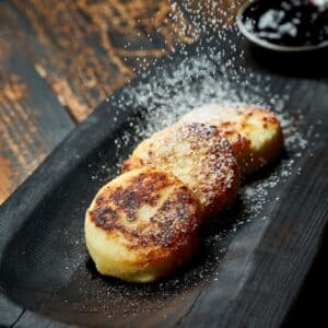 Syrnyky bagt i min airfryer