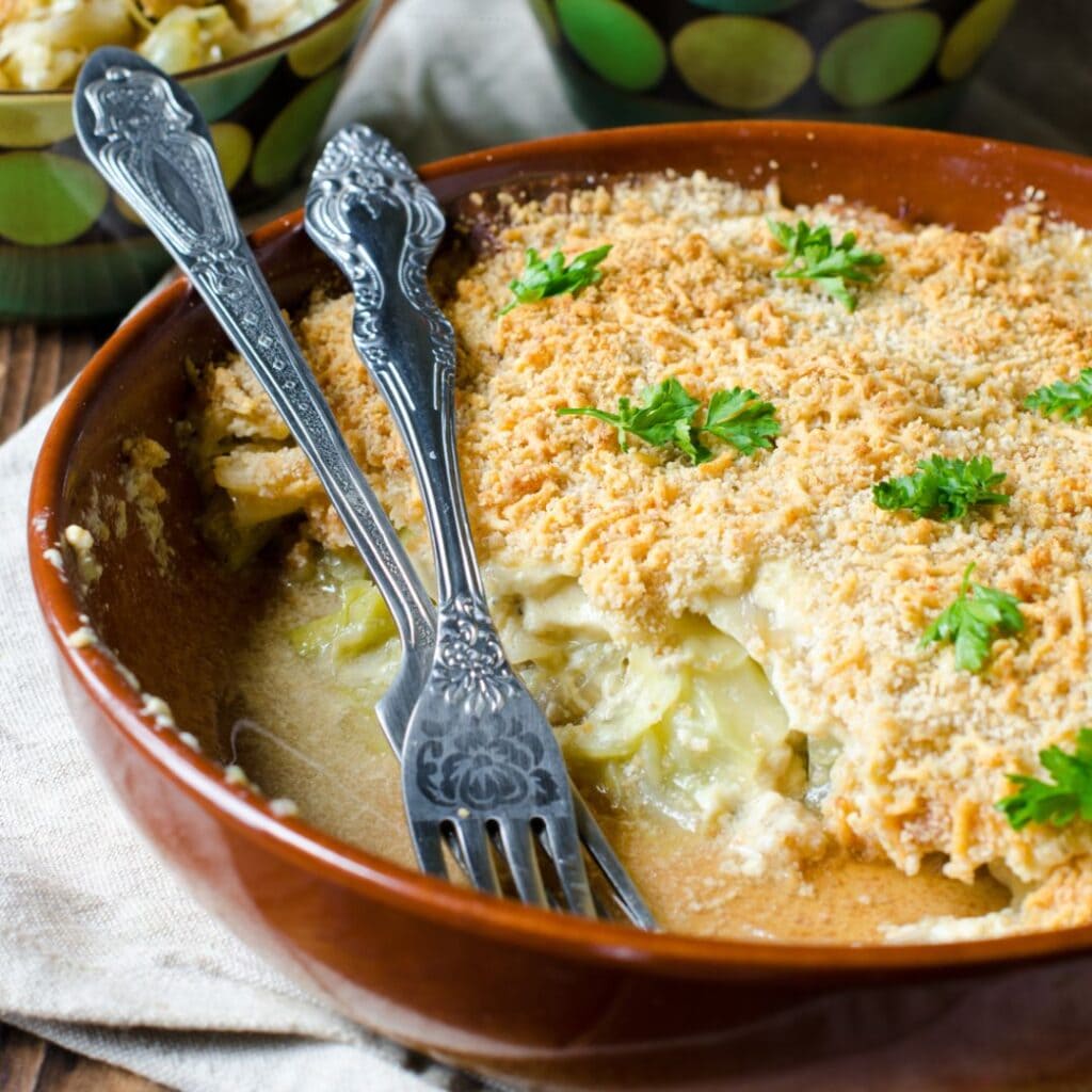 Finsk kålgratin bagt i airfryer
