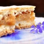 Шарлотка, традиційний польський яблучний пиріг, що нагадує суміш яблучного тарту та крамбла