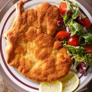 Kalveschnitzel milanese lavet i airfryer
