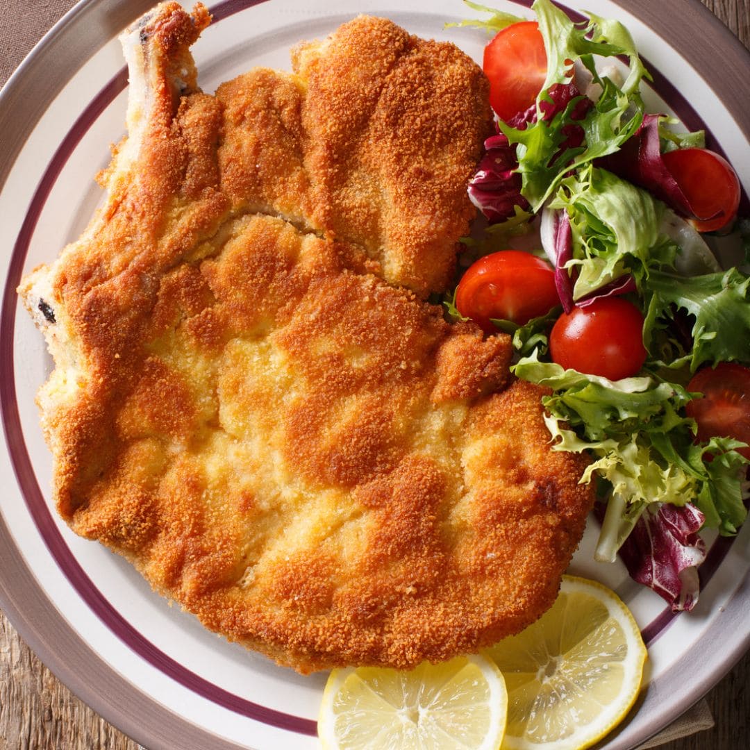 Kalveschnitzel milanese i airfryer