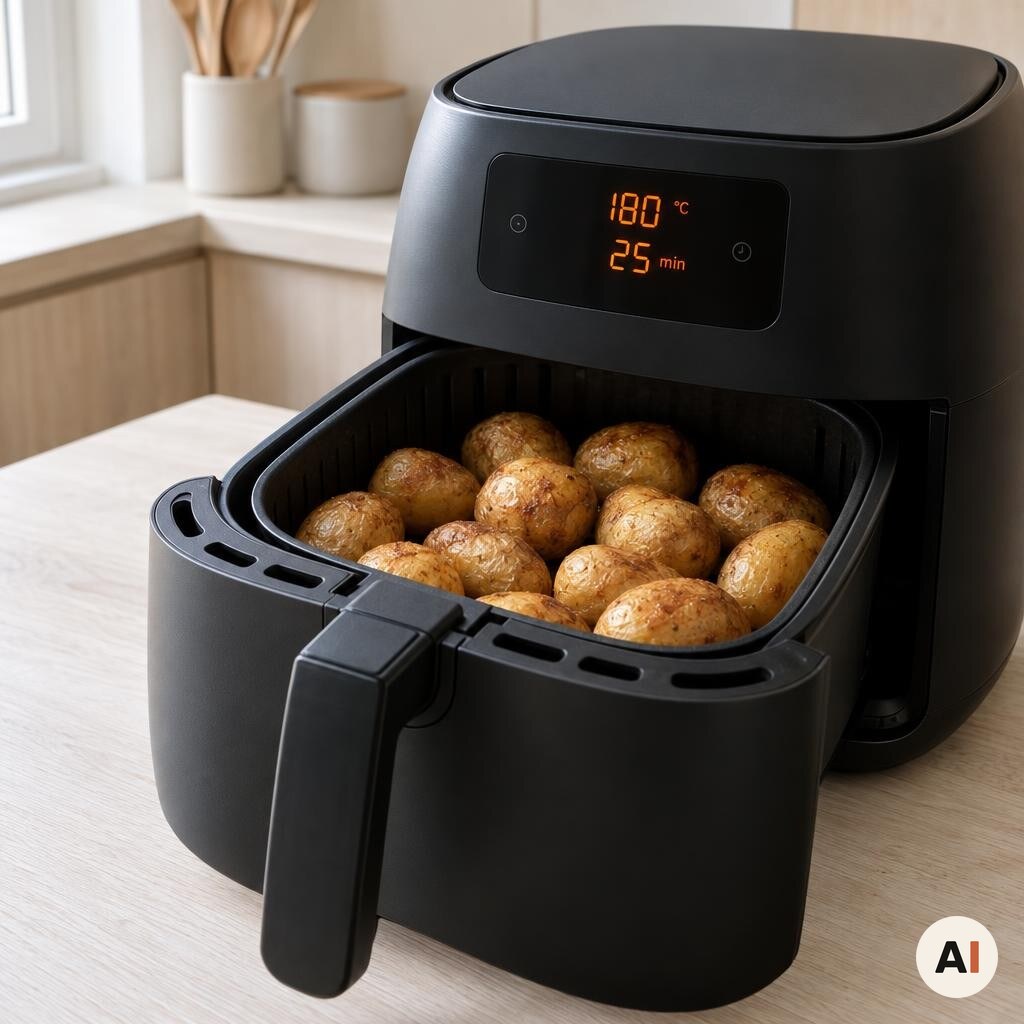 Kartofler bages i min airfryer ved 180 grader