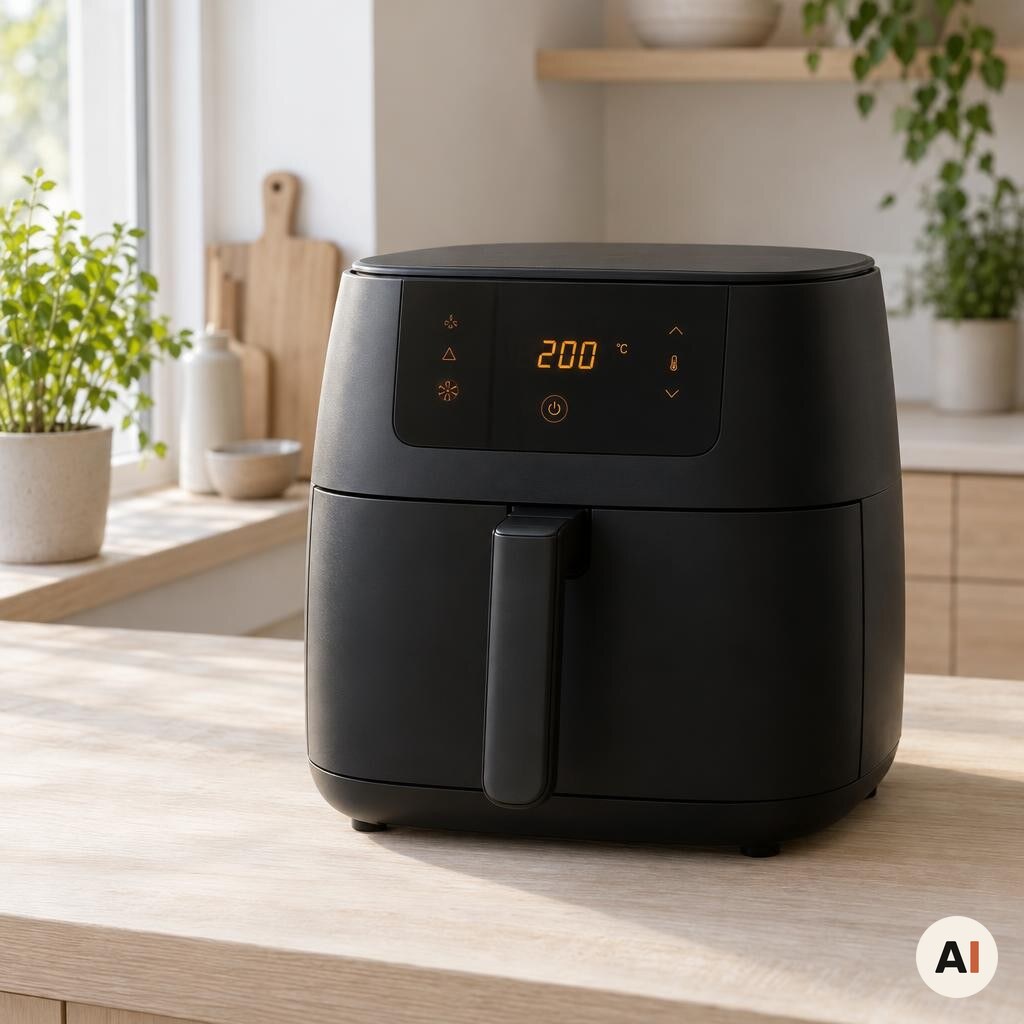 Airfryeren forvarmes til 200 grader i min airfryer-opskrift
