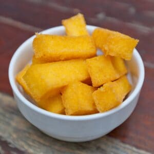 Polenta fritta lavet i airfryer