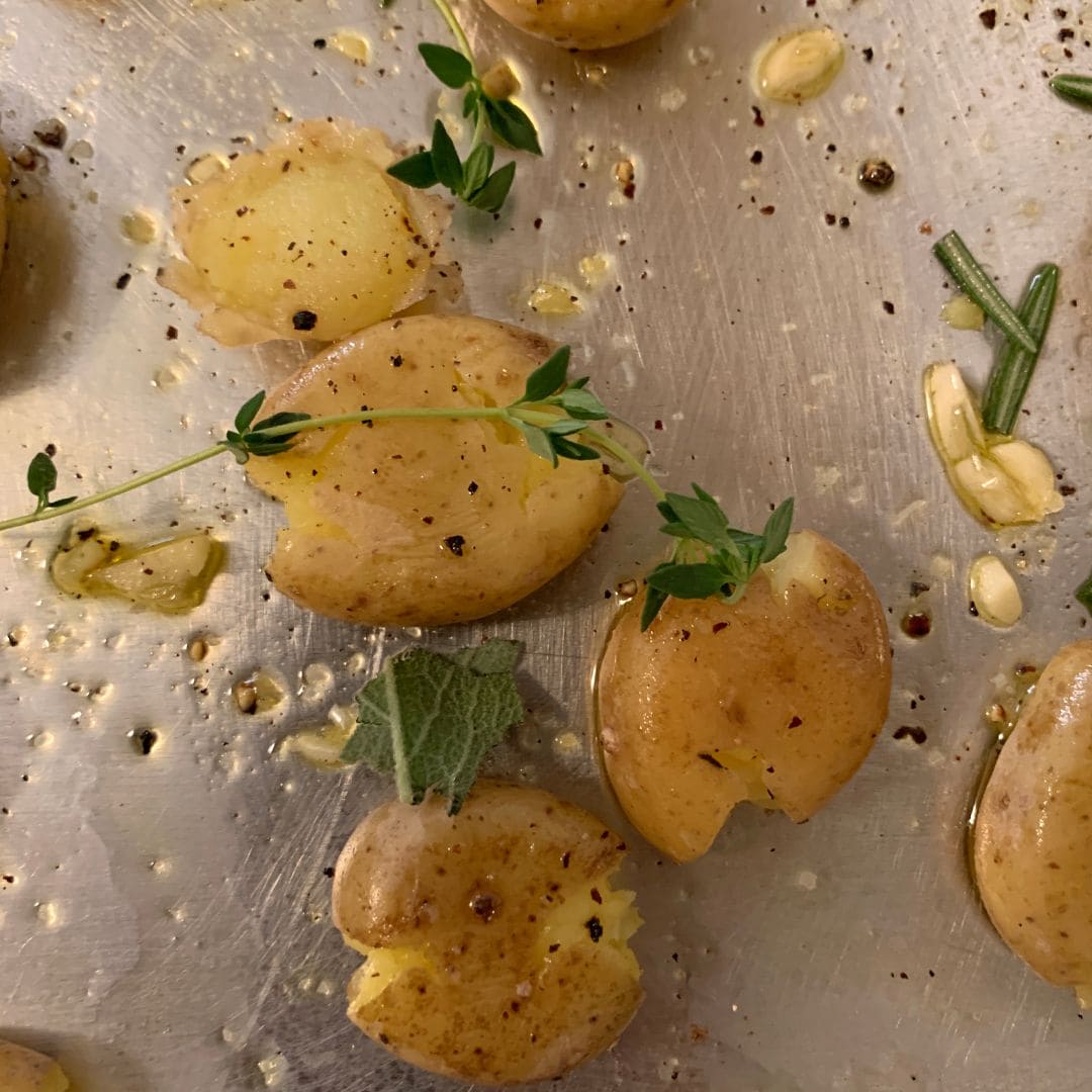 Batatas a murro airfryerissä