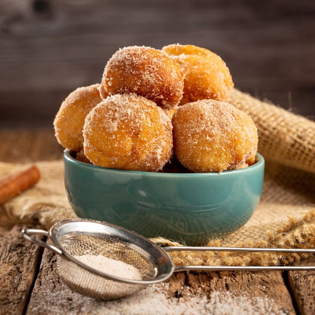 Bolinho de chuva bagt i airfryer