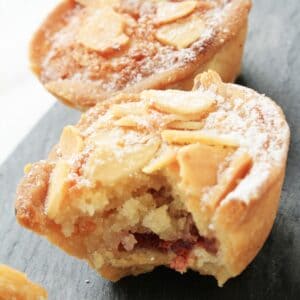 Bakewell Tart muffins lavet i airfryer