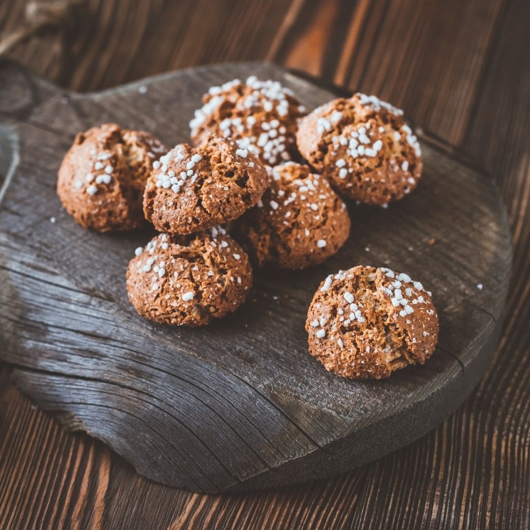 Airfryer'da Çikolatalı amaretti kurabiyesi