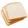 hvidt toastbrød ikon